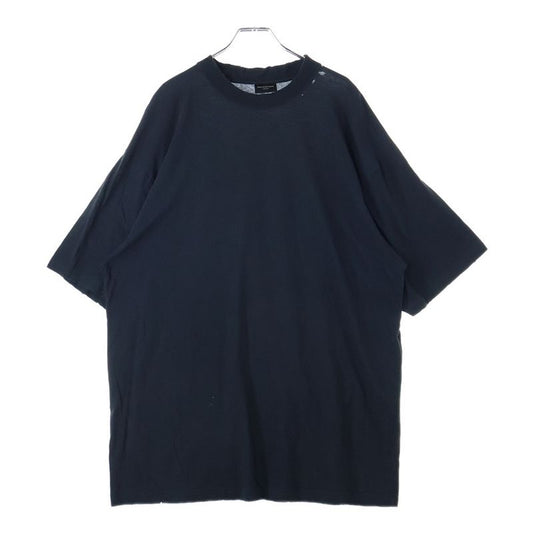 Balenciaga Distressed T-shirt 739784 Tovf4 Back Neck Logo Embroidery Damaged