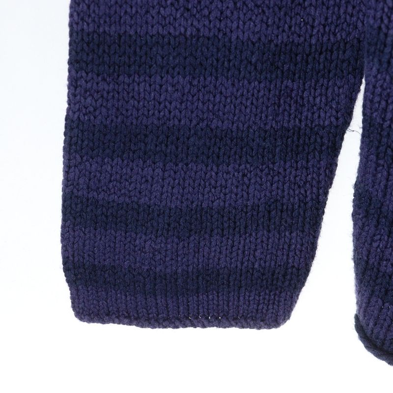 Hermes Margiela Period Knit With Front Pockets Purple Black