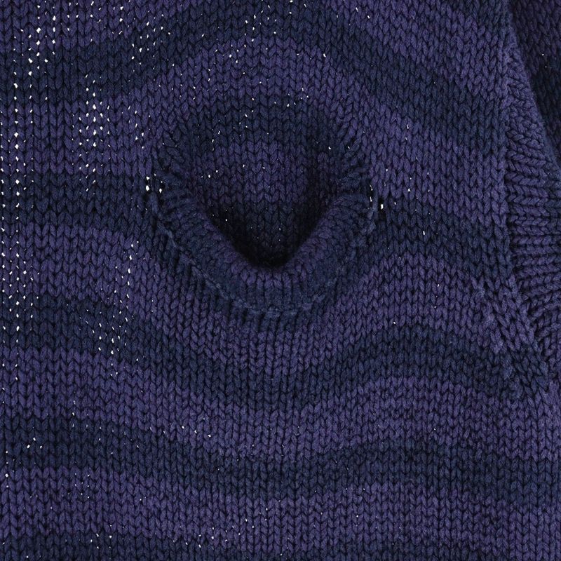 Hermes Margiela Period Knit With Front Pockets Purple Black