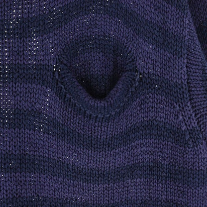 Hermes Margiela Period Knit With Front Pockets Purple Black