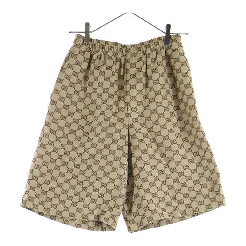 Gucci 23AW Linen Blend Canvas Short Pants Linen Blend Canvas Short Pants GG