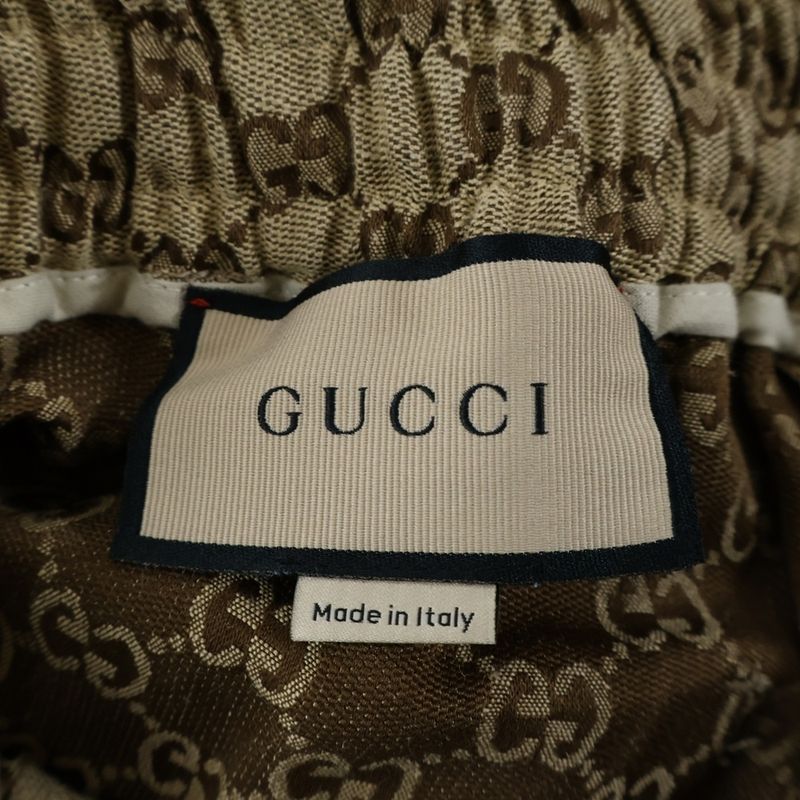 Gucci 23AW Linen Blend Canvas Short Pants Linen Blend Canvas Short Pants GG