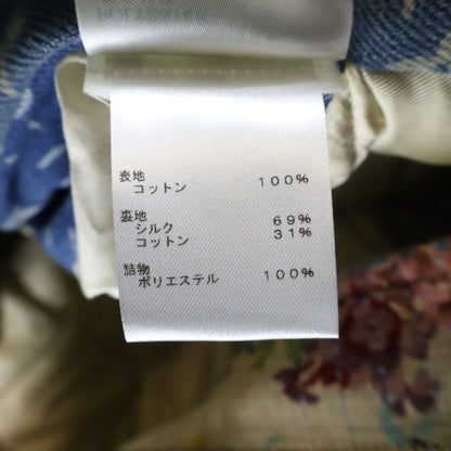 Louis Vuitton 22AW Monogram Flower Design Destroy Workwear Denim Jacket Indigo