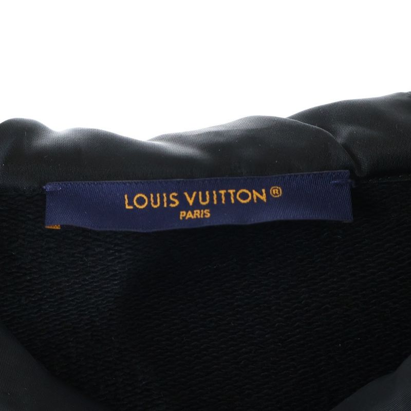 Louis Vuitton 24SS Monogram Switched Zip-up Hoodie Black Rm241 FWC Hqy68w