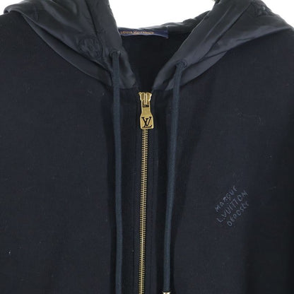 Louis Vuitton 24SS Monogram Switched Zip-up Hoodie Black Rm241 FWC Hqy68w