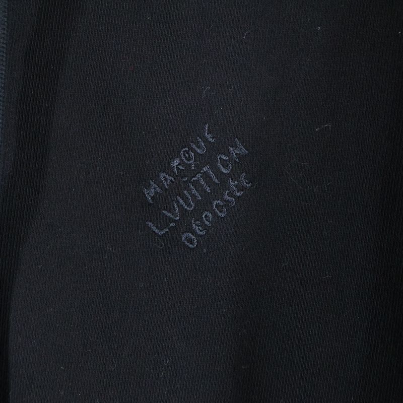 Louis Vuitton 24SS Monogram Switched Zip-up Hoodie Black Rm241 FWC Hqy68w