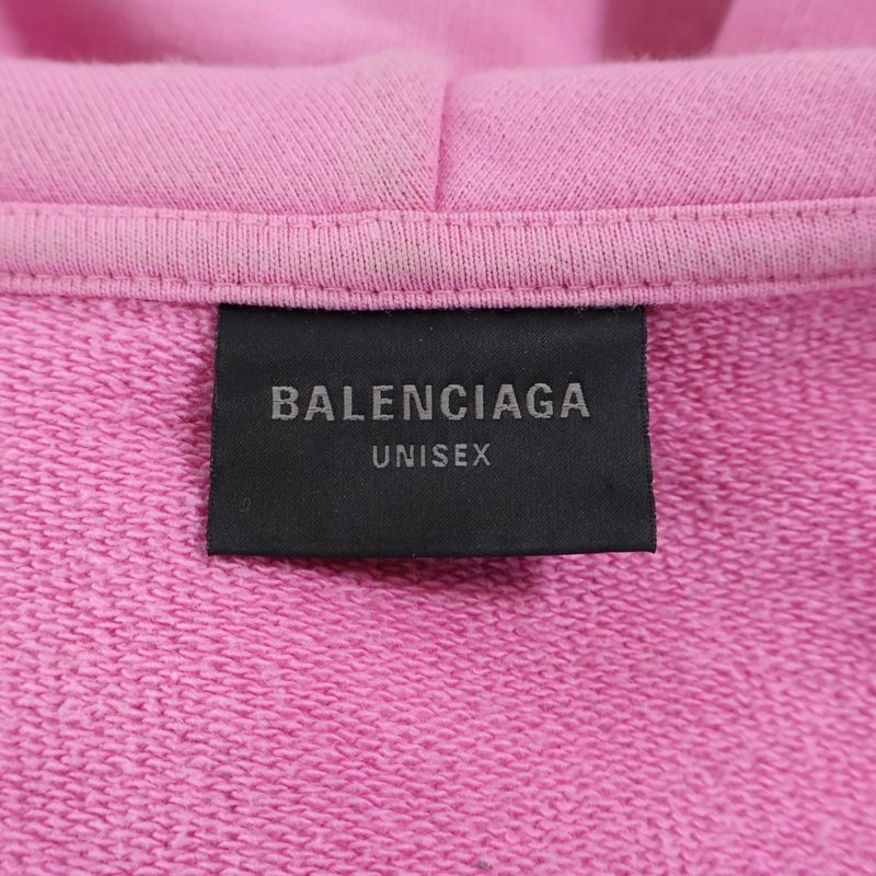 Balenciaga 22AW Polo Zip-up Hoodie Polo Zip-up Hoodie Pink 720425 Tnvd4