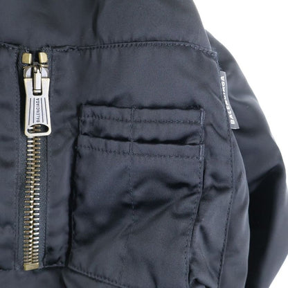 Balenciaga Hooded Bomber Jacket Black 768928 Tyd31