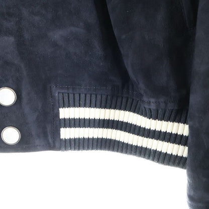 Louis Vuitton 24AW Embellished Dramskin Bomber Blouson Rm242 JJS Hrl71e Black