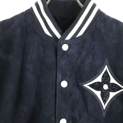 Louis Vuitton 24AW Embellished Dramskin Bomber Blouson Rm242 JJS Hrl71e Black