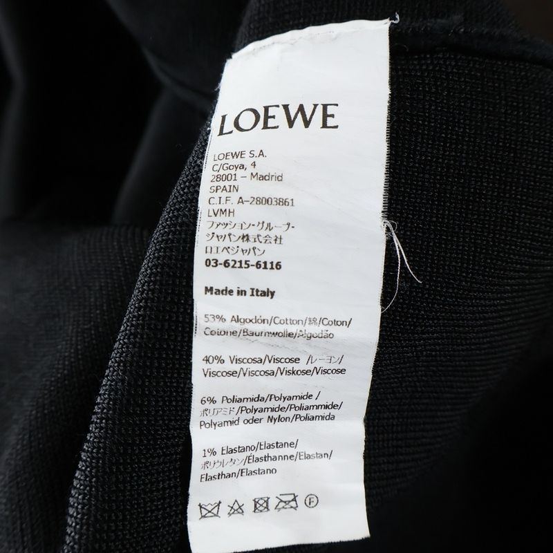 Loewe Anagram Pocket Sweater Anagram Front Pocket Crewneck Sweater Knit Black