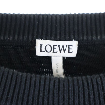 Loewe Anagram Pocket Sweater Anagram Front Pocket Crewneck Sweater Knit Black