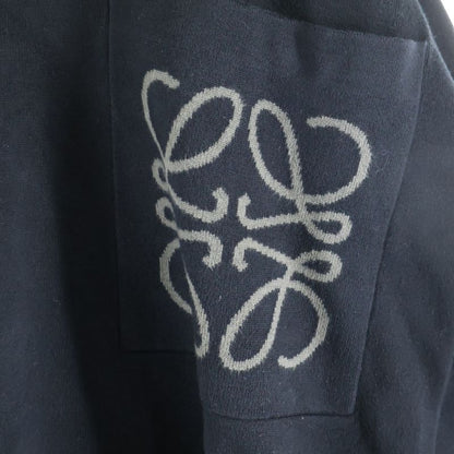 Loewe Anagram Pocket Sweater Anagram Front Pocket Crewneck Sweater Knit Black