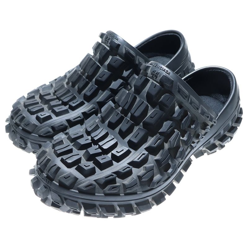 Balenciaga 23SS Defender CLOG Defender Bouncer Mule Sandals Black 735252