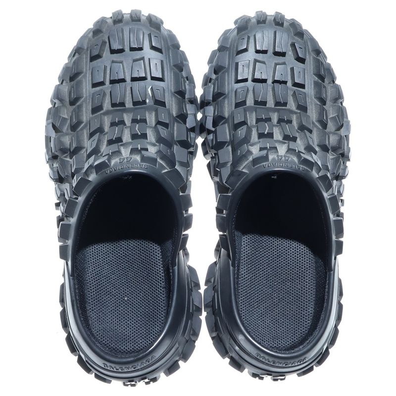 Balenciaga 23SS Defender CLOG Defender Bouncer Mule Sandals Black 735252