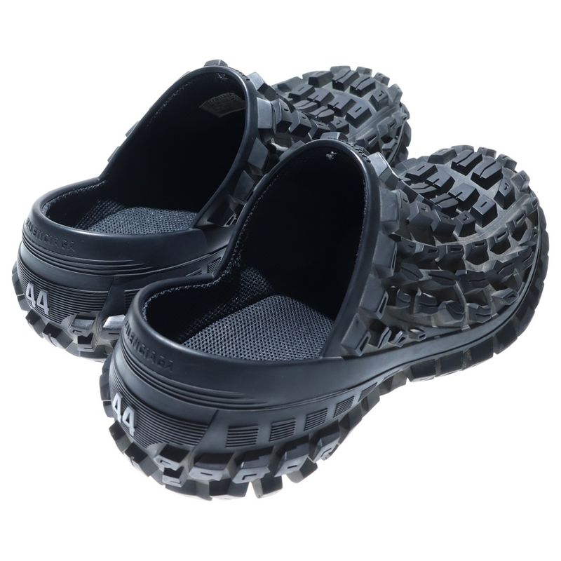 Balenciaga 23SS Defender CLOG Defender Bouncer Mule Sandals Black 735252