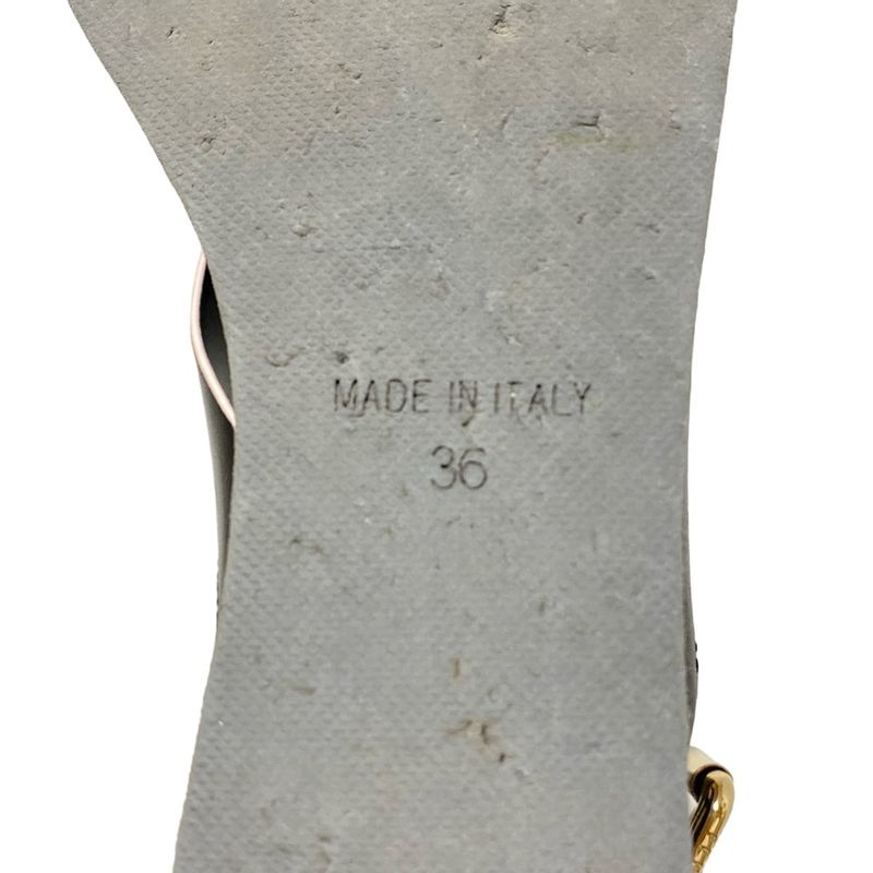 Fendi Sandals 36 Women - Black Cross Strap Wedge Sole Leather