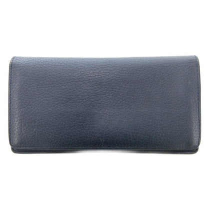 Louis Vuitton Portefeuille Blazer Taurillon Océan Long Wallet Logo Leather Navy