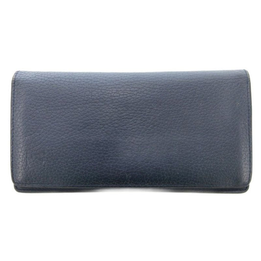 Louis Vuitton Portefeuille Blazer Taurillon Océan Long Wallet Logo Leather Navy