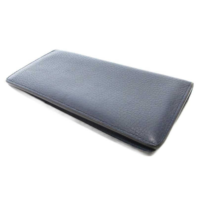 Louis Vuitton Portefeuille Blazer Taurillon Océan Long Wallet Logo Leather Navy