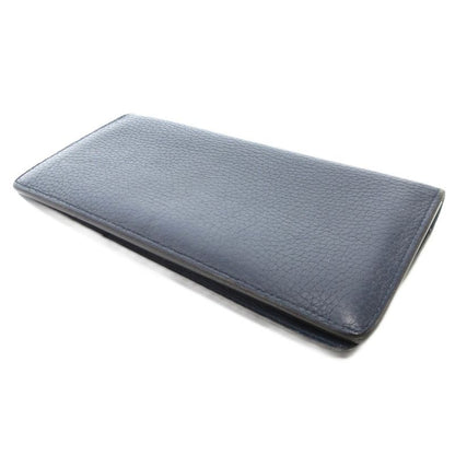 Louis Vuitton Portefeuille Blazer Taurillon Océan Long Wallet Logo Leather Navy