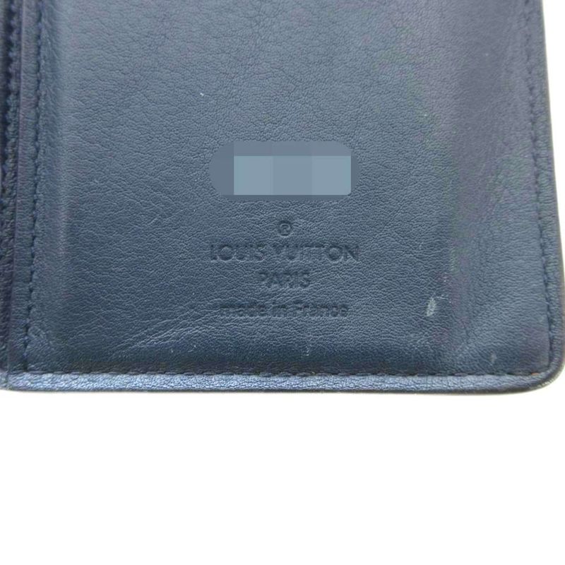 Louis Vuitton Portefeuille Blazer Taurillon Océan Long Wallet Logo Leather Navy