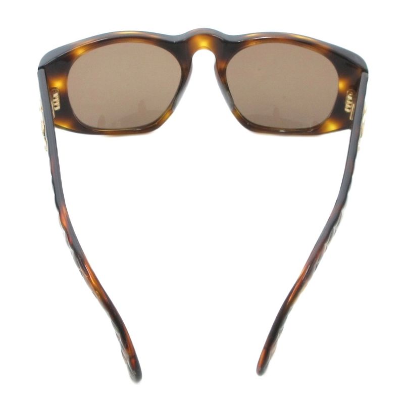 Chanel Matelasse Coco Mark Sunglasses Eyewear With Tortoiseshell Pattern Brown