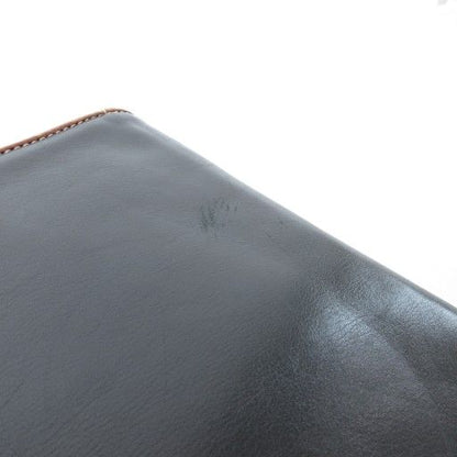 Celine Shoulder Bag Clutch Bag 2WAY Flap Leather Black AE