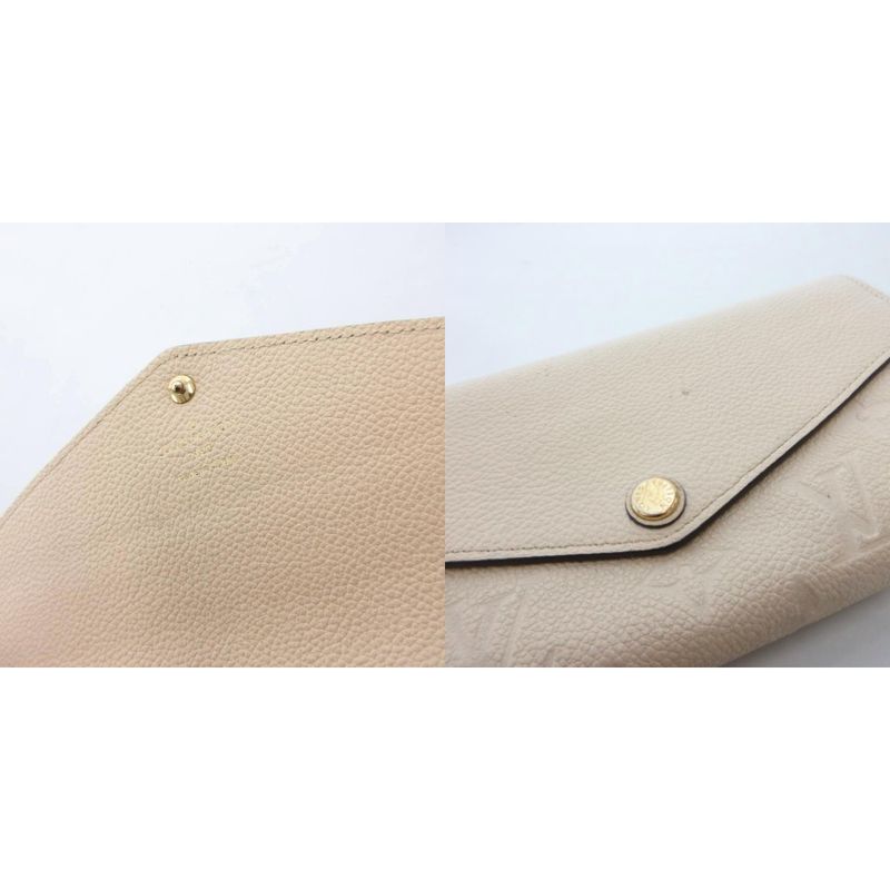 Louis Vuitton M64081 Monogram Empreinte Portefeuille Sarah Long Wallet Cowhide