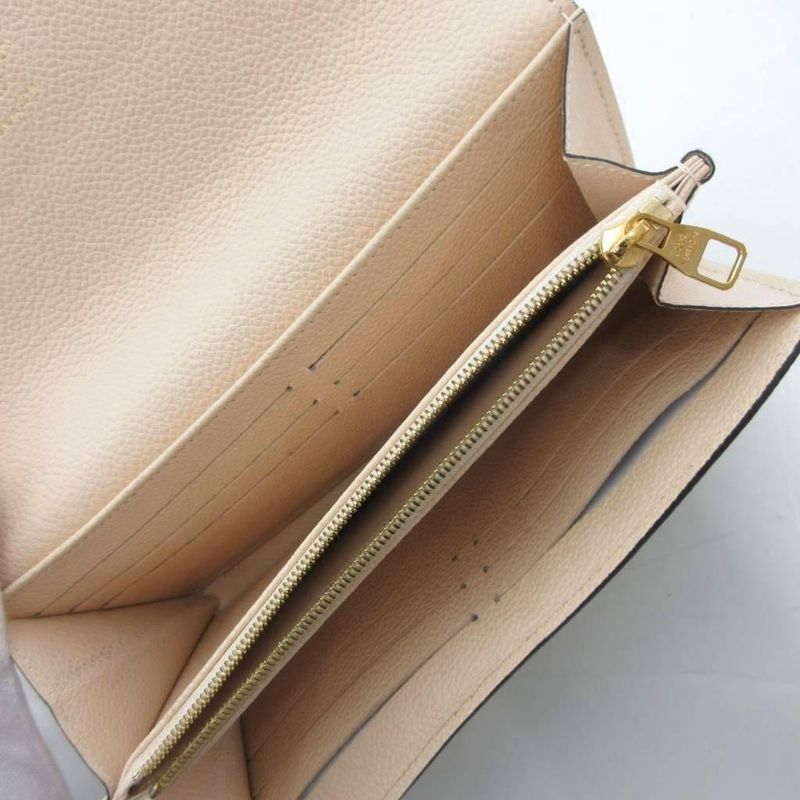 Louis Vuitton M64081 Monogram Empreinte Portefeuille Sarah Long Wallet Cowhide