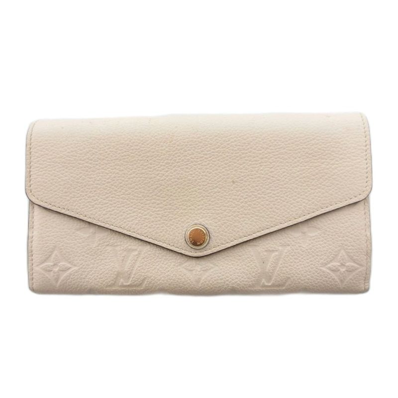 Louis Vuitton M64081 Monogram Empreinte Portefeuille Sarah Long Wallet Cowhide
