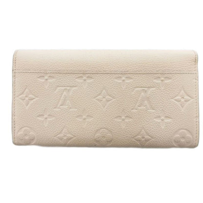 Louis Vuitton M64081 Monogram Empreinte Portefeuille Sarah Long Wallet Cowhide