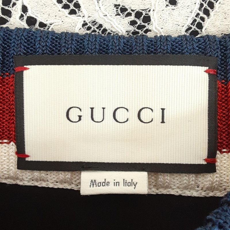 Gucci Skirt Size S Women - 457919 White X Black X Multi Knee Length Lace Wes