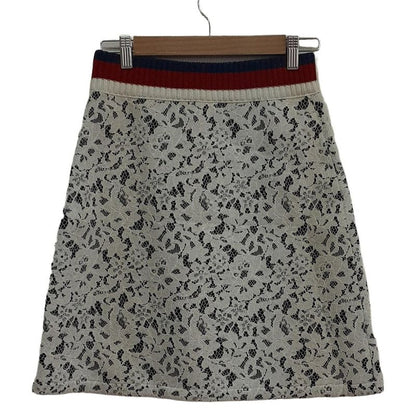 Gucci Skirt Size S Women - 457919 White X Black X Multi Knee Length Lace Wes