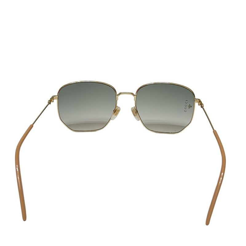 Gucci Sunglasses - Gg0396s Khaki X Gold X Beige