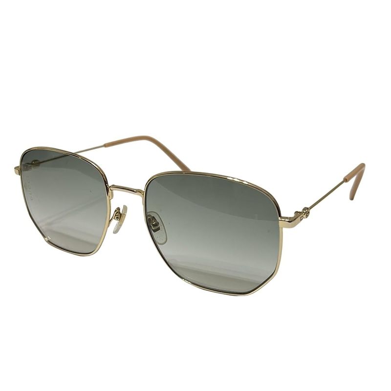 Gucci Sunglasses - Gg0396s Khaki X Gold X Beige