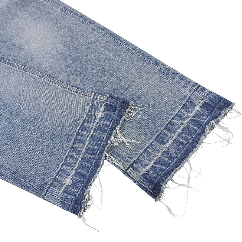 Celine 22AW N850 034S 08ZM Boydoll Wesley Jeans Cut Off Wide Straight Button