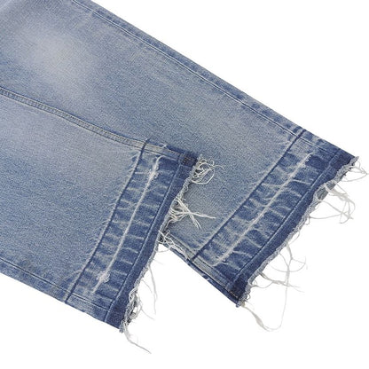 Celine 22AW N850 034S 08ZM Boydoll Wesley Jeans Cut Off Wide Straight Button