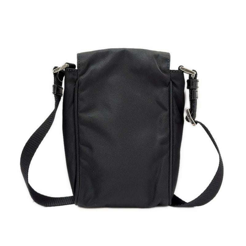 Prada Shoulder Bag - Black Phone Pochette Triangle Logo