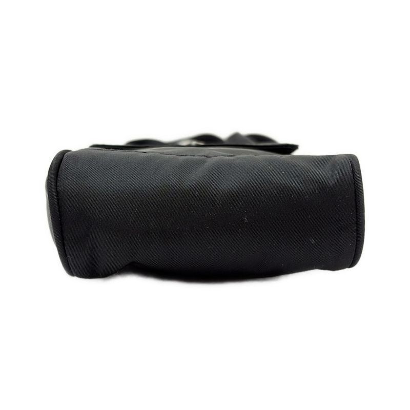 Prada Shoulder Bag - Black Phone Pochette Triangle Logo