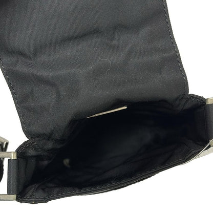 Prada Shoulder Bag - Black Phone Pochette Triangle Logo