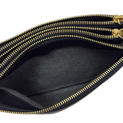 Celine Shoulder Bag Trio Dark Navy Leather