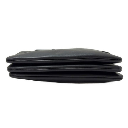 Celine Shoulder Bag Trio Dark Navy Leather