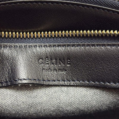 Celine Shoulder Bag Trio Dark Navy Leather