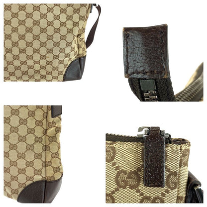 Gucci Unisex Beige Brown GG Canvas 110054 Shoulder Bag Messenger Bag Women