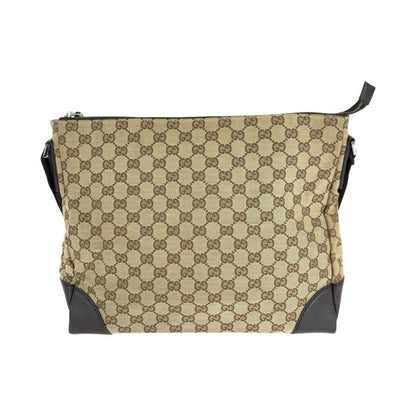 Gucci Unisex Beige Brown GG Canvas 110054 Shoulder Bag Messenger Bag Women