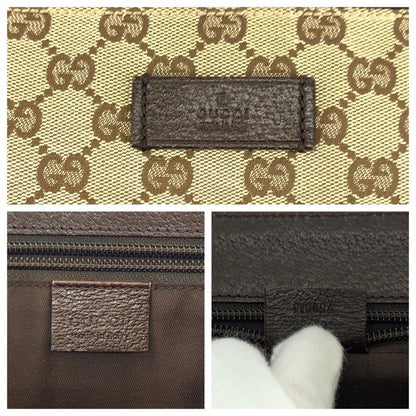 Gucci Unisex Beige Brown GG Canvas 110054 Shoulder Bag Messenger Bag Women