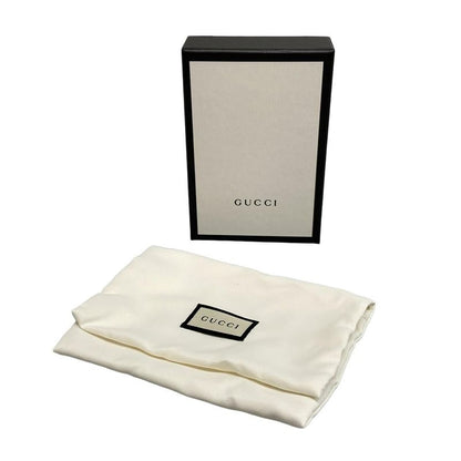 Gucci Bifold Wallet GG Marmont 456126 Red Leather