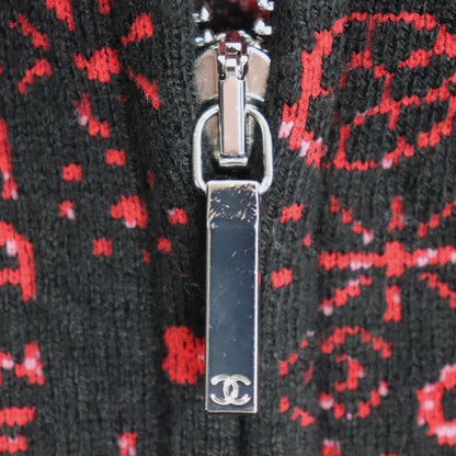 Chanel Zip-up Cardigan Blouson Black Multi P70783k10214 36 Women Preowned