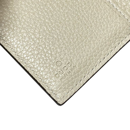 Gucci Trifold Wallet With Gucci Logo 731694 Ivory Leather